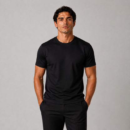 Black Mercerized T-shirt
